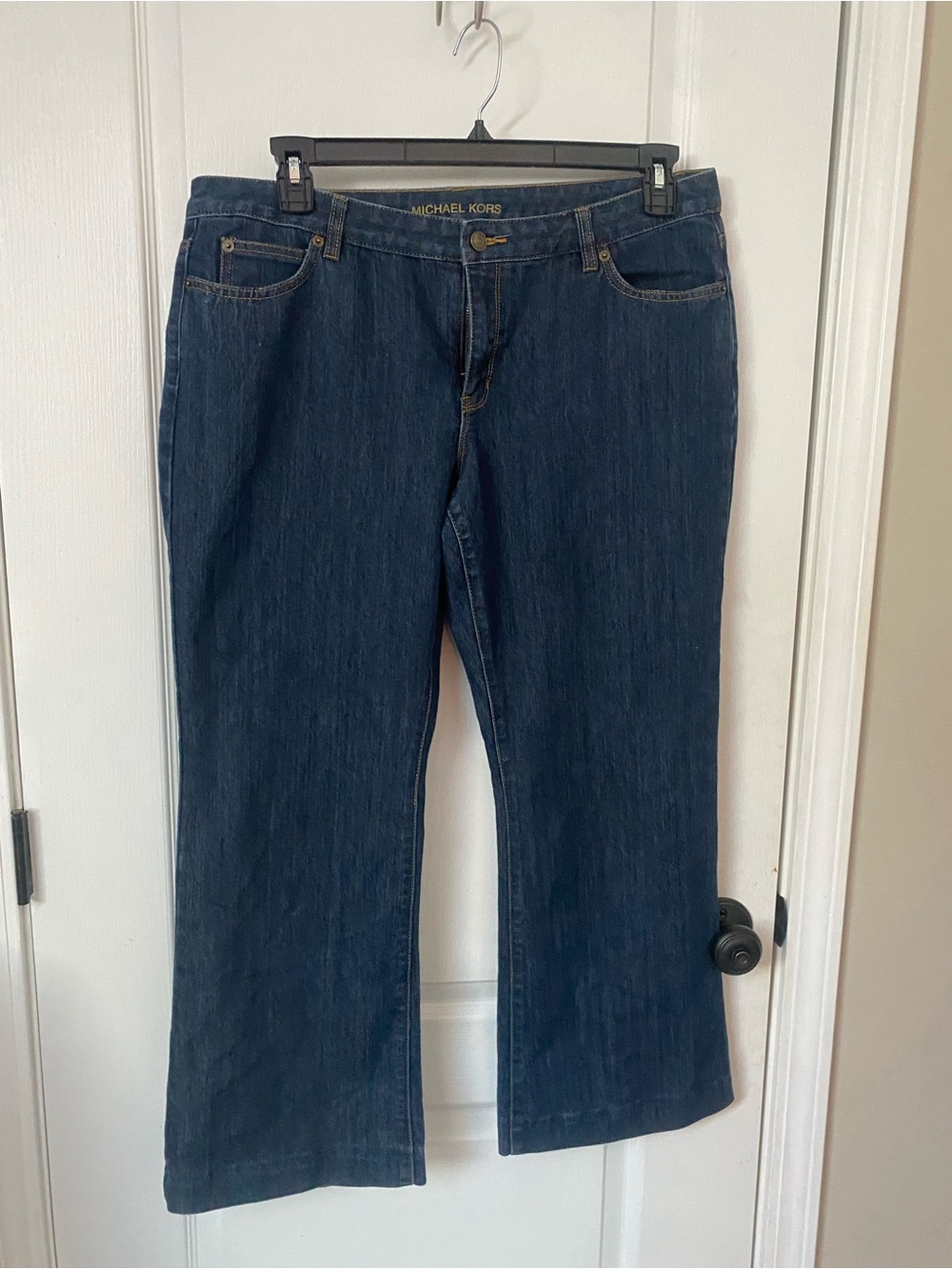 Michael Kors Dark Indigo Wide Leg Jeans